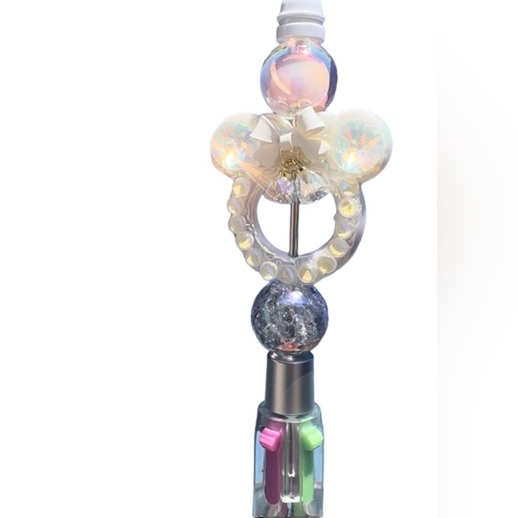 White Wedding Bells Mouse Multiple 4 Ink Crackle Beaded Iridescent Pen - Picture 7 of 8